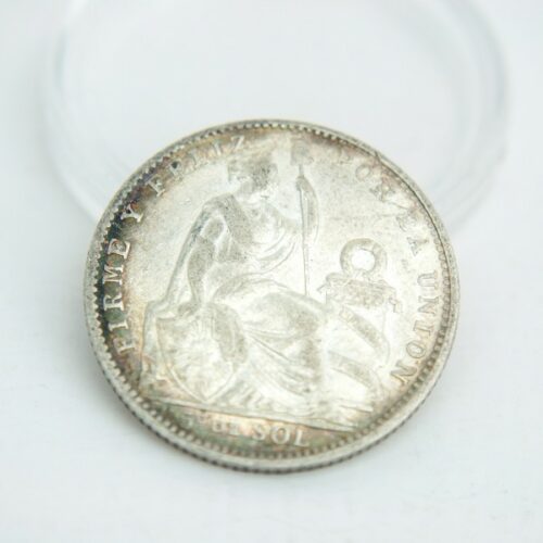 1911-5 decimos de sol moneda de plata | 1