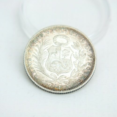 1912-5 decimos de sol moneda de plata | 1