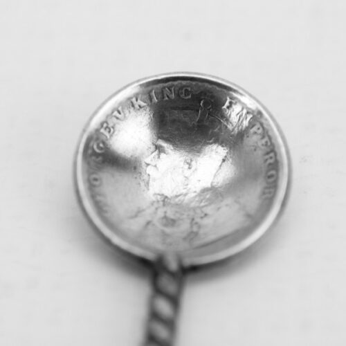 1917 India plata una Rupia cucharita