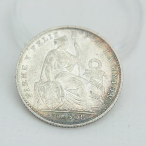Moneda 1/5 de Sol Peru 1916 | 1