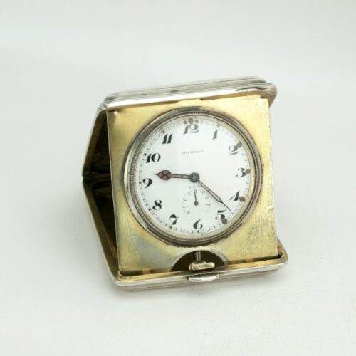 Reloj de viaje Tiffany & Co. con caja de plata | 1