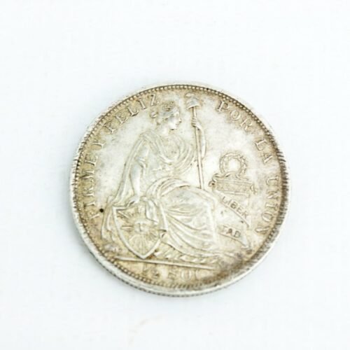 moneda 12 Sol plata 1915 F.G. SC FIRME Y FELIZ POR LA UNION