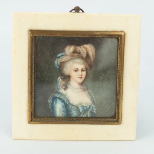 Pintura en miniatura de María Antonieta de Habsburgo, reina de Francia | 1