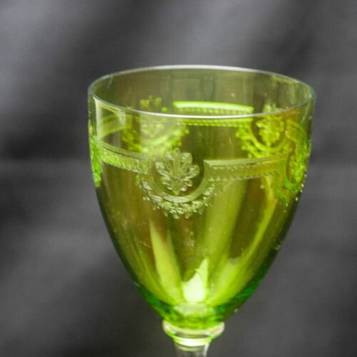 6 copas de cristal San Luis modelo Manon color verde | 3