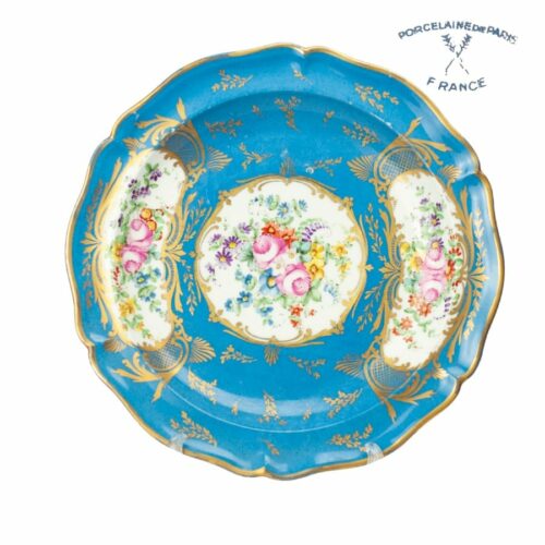 Plato de Porcelana de Paris France | 1