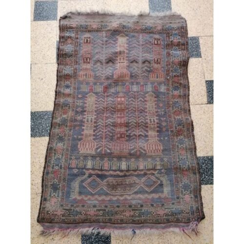 Alfombra Baluchi afgana antigua 130 cm x 87 cm