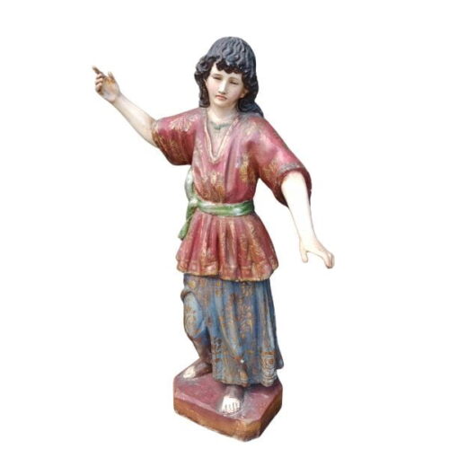 Figura religiosa en madera policromada – expresión devocional