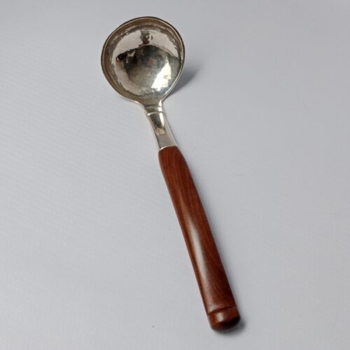 Cuchara de servir en plata 925 con mango de madera – 19 cm